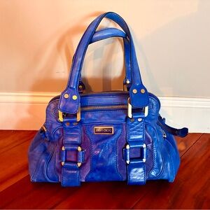 Jimmy Choo 2007 Vibrant Blue Shoulder Bag
